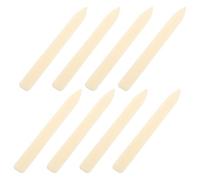 TEHAUX Juego de 8 Herramientas de Plegado y Puntuación de Plástico Duradero, Kit Multiusos para Encuadernación, Origami, Scrapbooking y Manualidades en Papel y Cuero, Color Marfil,