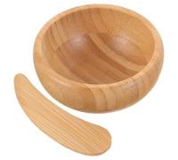 TEHAUX Juego de Cuenco Facial con Cuchara, Pequeño para Mascarillas de Belleza, Herramienta DIY para Mezclar Cremas, Apto para Uso en Salones y Hogar, Fácil de Limpiar, Portátil