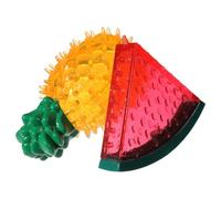 TEHAUX Juguetes Masticables Refrescantes Forma de Fruta para Juego en Casa y Dentición 2 Piezas, Material TPR Resistente y Congelable para Perros Pequeños y Medianos