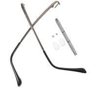 TEHAUX Kit de Reparación de Gafas con Patillas de Metal Color Pistola Tornillos y Destornillador de Reemplazo para Monturas Accesorio para Gafas sin Montura Negro y Pistola Adecuado para