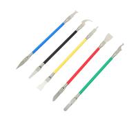 TEHAUX Kit de Reparación para Teléfonos Móviles y Tabletas, 5 Herramientas de Desmontaje Multifuncionales de Acero Inoxidable, Raspador para Adhesivo, Palanca de Apertura, Colores