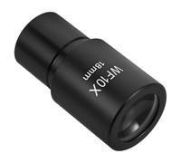 TEHAUX Lente Ocular del Microscopio Biológico, Ocular del Microscopio, Metal, 10x, 18mm, Negro, Amplio Ángulo de Visión para Educación E Investigación Científica