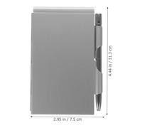TEHAUX Libreta Pequeña para Apuntes y Recordatorios con Bolígrafo de Aleación de Diseño y Adecuado para Profesores y Oficina