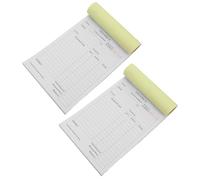TEHAUX Libro de Recibos Comerciales sin Carbono de 2 Partes con Copias Autocopiativas en Papel, Adecuado para Uso en Oficina y Servicios de Campo