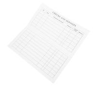 TEHAUX Libro en Papel Blanco Letra Grande de Registro de Cheques y Fácil Lectura para Gestión Financiera en Oficina