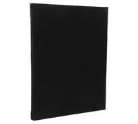 TEHAUX Lienzo Negro Estirado 20X25 CM para Pintar Acrílicos Óleo y Acuarela Tablero de Algodón para Arte Infantil DIY Superficie Lisa y Marco de Madera Estable para Manualidades