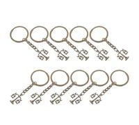 TEHAUX Llavero de Abogado 10 Piezas de Aleación Metálica Colgante de Balanza y Mazo de Justicia, Diseño Clásico en Color Bronce Antiguo, Accesorio Estético para Bolso y Obsequio