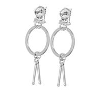 TEHAUX Llavero De Batería Rock Para Percusionistas, Juego 2 Piezas, Metal y Esmalte, Para Amantes Música, Decoración Para Mochilas y Llaves, Accesorio Musical Obsequio Original