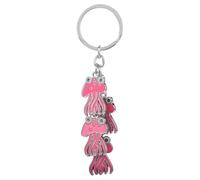 TEHAUX Llavero Medusa Rosa Resistente para Coche y Bolsos Colgante Decorativo Versátil para Mujeres Niñas Accesorio Original y Duradero para Llaves y Mochilas