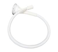 TEHAUX Manguera Blanca de 136 m para Prendas de PVC Resistente al Calor con Cabezal de Boquilla Repuesto Compatible para Plancha de Accesorios para Planchado Profesional