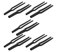 TEHAUX Manguito Flexible para Cables de Altavoz, 10 Piezas en Material de Goma Negra, Funda Aislante para Uso en Producción y Reproducción de Audio