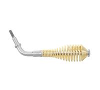 TEHAUX Manija de Repuesto para Puerta de Chimenea de Madera 16,5 Cm | Metal Dorado, Instalación Fácil y Reemplazo Rápido, para Parrillas Bbq, Estufas de Pellets, Ahumadores