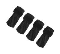 TEHAUX Manoplas Antiarañazos para Gatos Talla S, 4 Piezas, Cubre Garras de Malla Transpirable Negras, Protección para Cortar Uñas y Administrar Medicamentos en Gatos Pequeños