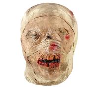 TEHAUX Máscara Caqui Momia de Terror Halloween de Zombi para Hecha de Látex Color Espeluznante Varios estilos Adecuado para Fiestas de Disfraces y Decoración Varios estilos