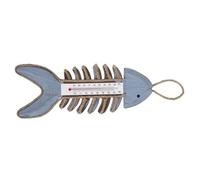 TEHAUX Medidor de Temperatura Vintage Espina de Pescado, Termómetro de Pared para Hogar y Oficina, Instalación Sencilla para Sala de Estar y Jardín