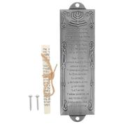 TEHAUX Mezuzá con pergamino para Puertas de aleación Plateada, artesanía Religiosa para la Entrada del hogar y Decoraciones de Herencia hispana