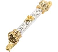 TEHAUX Mezuzah Judía Puerta de Metal Dos Orificios para Colgar, Diseño Religioso Delicado y Ambiente de Religión para Decorar la Entrada
