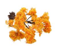 TEHAUX Mini Árbol Artificial Naranja 12 Cm para Dioramas y Maquetas, Árbol de Paisaje en Miniatura Realista para Decoración de Trenes y Jardines, Suministro Versátil para Escenarios