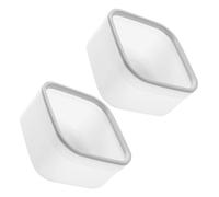 TEHAUX Mini Bote de Basura de Mesa para Oficina Material Pp Resistente Capacidad Inferior a 4l 2 Piezas Diseño Compacto para Escritorio y Mesa de Café