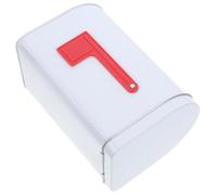 TEHAUX Mini Buzón de Juguete de Chapa, Pequeño Buzón Metálico para Niños, Ideal para Casa de Juguetes o Puerta de Dormitorio, Proyectos de Manualidades e Intercambio de, Blanco