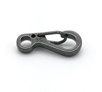 TEHAUX Mini Mosquetones para Equipo de Supervivencia sin Bordes Afilados 15piezas de Aleación de Aluminio Gancho de Bloqueo Alta Resistencia al Color Aleatorio para