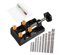 TEHAUX Mini Taladro Manual con Brocas Helicoidales Diseño Estable y Duradero Kit Práctico para Joyería y Trabajos de Precisión de Perforación
