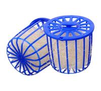 TEHAUX Nido Colgante para Jaula de Pájaros Cuenco de Plástico Azul y Fibras Naturales, Nido de Cría para Periquitos y Agapornis, Juguete para Anidar Aves y Soporte para Incubación Segura