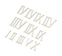 TEHAUX Números Piezas Creativas de 7 Cm de Madera Beige para Pintar y Adornar Bodas para Manualidades y del Hogar