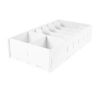 TEHAUX Organizador de Escritorio Grande 7 Compartimentos para Monedas y Billetes Caja Multirejilla de Almacenamiento para Soporte para Documentos Financieros Adecuado para Oficina y