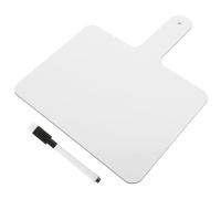 TEHAUX Paleta de Respuesta de Mano Doble Cara en Madera y Plástico para Juegos y Fiestas Función de Escritura y Borrado Rápido Portátil