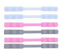 TEHAUX Paquete de 6 Extensores de de Silicona Ajustables con Ganchos para Las Orejas para Un Uso Cómodo Durante Todo El Día, Colores Surtidos