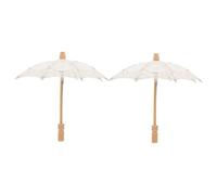 TEHAUX Paraguas de Encaje para Boda 2 Unidades Sombrilla Nupcial Ligera Mango Ergonómico para Fotos de Novia y Celebraciones Obsequios