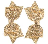 TEHAUX Pasadores Pelo de Niña 2 Pcs Lentejuelas Brillantes, Clip Metálico Grande Lazo en Forma de Punta de Golondrina, Accesorios Cabello para Fiestas y Uso Diario