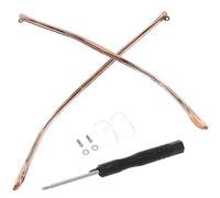 TEHAUX Patillas de Repuesto para Gafas, Accesorio de Metal y Plástico, Par | Gafas de Lectura y Miopía, Reduce Contacto Orejas y Sienes, Cómodo Presión