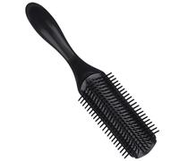 TEHAUX Peine de 9 Columnas para Cabello Rizado y Liso, Cepillo Desenredante Negro, Herramienta de Peinado Profesional para Uso Diario y Viaje, Antienredos y Cuidado del Cuero Cabelludo