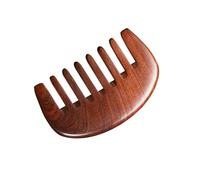 TEHAUX Peine de Madera Natural para Masajear el Cuero Cabelludo Peine de Masaje Portátil Dientes Anchos Herramienta para Estimular la Circulación Sanguínea y Aliviar Dolores de Cabeza