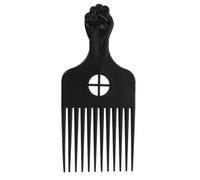 TEHAUX Peine para Barba y Peine Afro de Plástico Compacto y Cómodo para Cabello Rizado, Adecuado para Uso en Dormitorio o Coche
