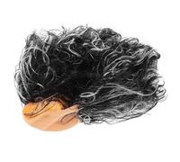 TEHAUX Peluca de Anciano Calvo para Hombre Disfraz de Anciano para Halloween y Cosplay Peluca de Abuelo Sintética Accesorio para Disfraces de Científicos y Teatro