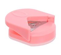 TEHAUX Perforadora de Esquinas R4 para Papel y Cartulina, Cortador Redondeador de Bordes Depósito de Virutas, Tamaño Compacto y Color Rosa para Manualidades y Scrapbooking