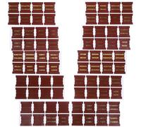 TEHAUX Pestañas de Índice de Cuero Marrón, Etiquetas Bíblicas Decorativas Fuente Fácil de Leer, 10 Hojas y 80 Pegatinas para Libros Bíblicos