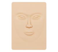 TEHAUX Piel de Práctica Bordada para Cejas de Silicona Flexible Piel Simulada de Rostro Humano para Microblading y Entrenamiento Artístico 1 Pieza