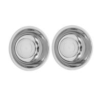TEHAUX Pies Cuenco Redondo Estructura Estable y Portátil Lavabo de Acero Inoxidable 2 Piezas Uso Versátil para Adecuado para Baño y Cocina Moderno