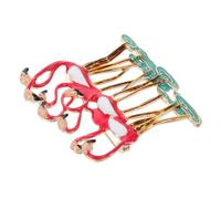 TEHAUX Pin de Ropa Forma de Flamenco en Aleación Rosa, Accesorio de Moda para Mujer, Elegante y Adecuado para Fiestas y Uso Diario