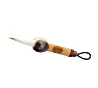 TEHAUX Pincel de Caligrafía Chino Portátil Mini con Mango Imitación Cuerno de Buey Pincel Sumi para Escritura de Guiones y Pintura Acuarela Diseño Compacto para Artistas Viajeros