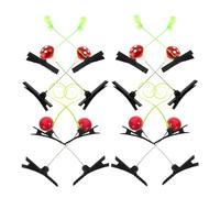 TEHAUX Pinzas Cabello Accesorio Kawaii Brotes de Soja 16 Piezas de Plástico y Aleación de Zinc para Niñas para Decorar Peinados Vida Diaria y Festivales