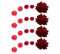 TEHAUX Pinzas Cabello Hanfu Antiguas Flores Artificiales Secas Set de 4 Piezas 5 Rosas Marchitas Accesorios Tradicionales Chinos para Fiestas Carnavales y Peinados Clásicos