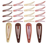 TEHAUX Pinzas Cabello Infantiles 20 Piezas, Clip Acrílico Hueco Gotas Color Claro, Accesorios para Niñas y Pequeños, Sujetadores Antideslizantes para Uso Diario y Fiestas