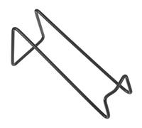 TEHAUX Portabotellas de Vino Individual de Metal Negro Soporte Decorativo Compacto y Seguro para Botellas Estante Ligero y Estable para Bar Cocina y Hogar