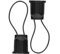 TEHAUX Portalámparas para Lámparas de Techo Ip66 Impermeables, Base de Rosca E27 de Cobre, Resistentes a Altas Temperaturas, Pack de 2 Unidades para Uso en Exteriores y Comerciales