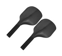 TEHAUX Protector Facial para Corte de Cabello 2 Piezas Mango Pantalla Protectora Negra para Peluquería Cubierta Facial Laca para Salón de Belleza y Barbería